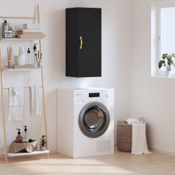 Sonata H Стенен шкаф черен 34,5x34x90 см - Шкафове, Витрини, Модулни секции