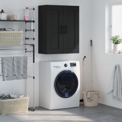 Sonata H Стенен шкаф черен 69,5x34x90 см инженерно дърво - Шкафове, Витрини, Модулни секции