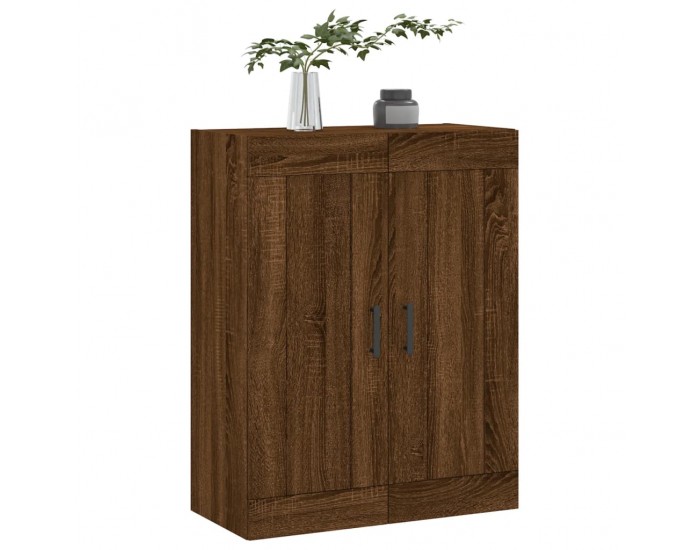 Sonata H Стенен шкаф кафяв дъб 69,5x34x90 см инженерно дърво