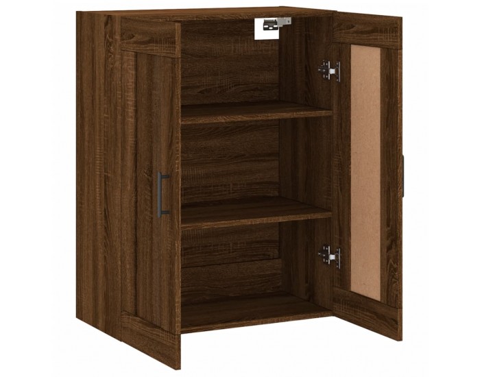 Sonata H Стенен шкаф кафяв дъб 69,5x34x90 см инженерно дърво