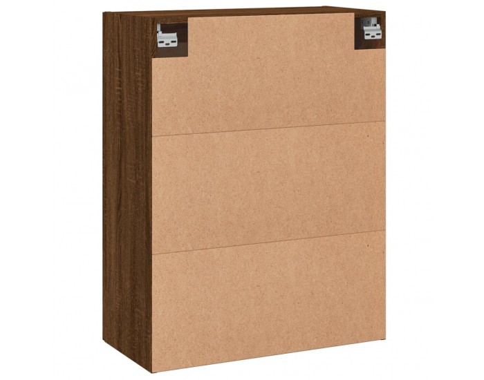 Sonata H Стенен шкаф кафяв дъб 69,5x34x90 см инженерно дърво