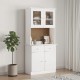 Sonata H Надстройка за бюфет ALTA, бяла, 77x30x92 см, бор масив Sonata H Надстройка за бюфет ALTA, бяла, 77x30x92 см, бор масив