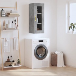 Sonata H Стенен шкаф бетонно сив 34,5x34x90 см - Шкафове, Витрини, Модулни секции
