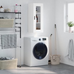 Sonata H Стенен шкаф бял 34,5x34x90 см - Шкафове, Витрини, Модулни секции