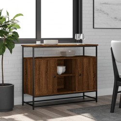 Sonata H Бюфет кафяв дъб 100x35x80 см инженерно дърво - Дневна