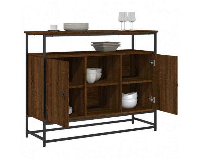 Sonata H Бюфет кафяв дъб 100x35x80 см инженерно дърво Sonata H Бюфет кафяв дъб 100x35x80 см инженерно дърво
