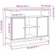 Sonata H Бюфет кафяв дъб 100x35x80 см инженерно дърво Sonata H Бюфет кафяв дъб 100x35x80 см инженерно дърво