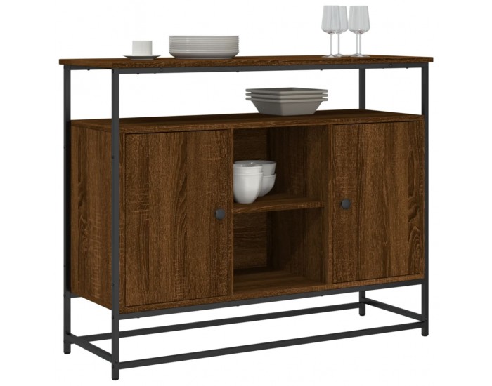 Sonata H Бюфет кафяв дъб 100x35x80 см инженерно дърво Sonata H Бюфет кафяв дъб 100x35x80 см инженерно дърво