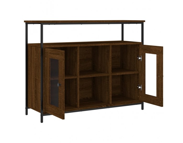 Sonata H Бюфет кафяв дъб 100x35x80 см инженерно дърво Sonata H Бюфет кафяв дъб 100x35x80 см инженерно дърво