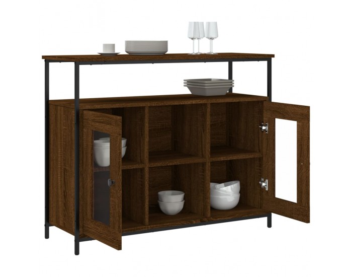 Sonata H Бюфет кафяв дъб 100x35x80 см инженерно дърво Sonata H Бюфет кафяв дъб 100x35x80 см инженерно дърво