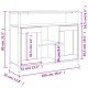 Sonata H Бюфет кафяв дъб 100x35x80 см инженерно дърво Sonata H Бюфет кафяв дъб 100x35x80 см инженерно дърво