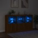Sonata H Сайдборд с LED светлини, кафяв дъб, 181,5x37x100 см Sonata H Сайдборд с LED светлини, кафяв дъб, 181,5x37x100 см