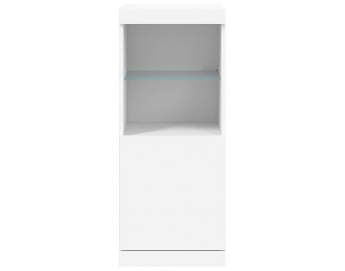Sonata H Сайдборд с LED светлини, бял, 41x37x100 см Sonata H Сайдборд с LED светлини, бял, 41x37x100 см