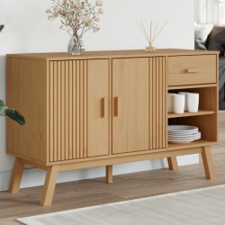 Sonata H Сайдборд OLDEN, кафяв, 114x43x73,5 см, бор масив - Шкафове, Витрини, Модулни секции