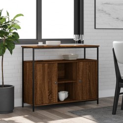 Sonata H Бюфет кафяв дъб 100x35x80 см инженерно дърво - Дневна