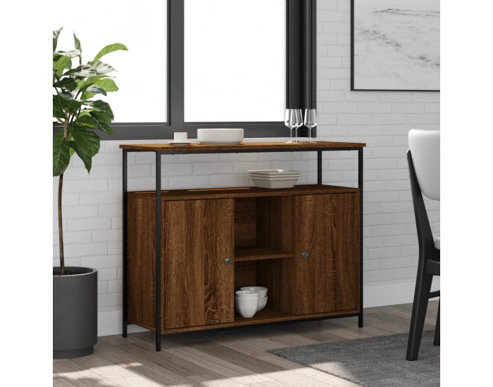 Sonata H Бюфет кафяв дъб 100x35x80 см инженерно дърво Sonata H Бюфет кафяв дъб 100x35x80 см инженерно дърво
