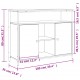 Sonata H Бюфет кафяв дъб 100x35x80 см инженерно дърво Sonata H Бюфет кафяв дъб 100x35x80 см инженерно дърво