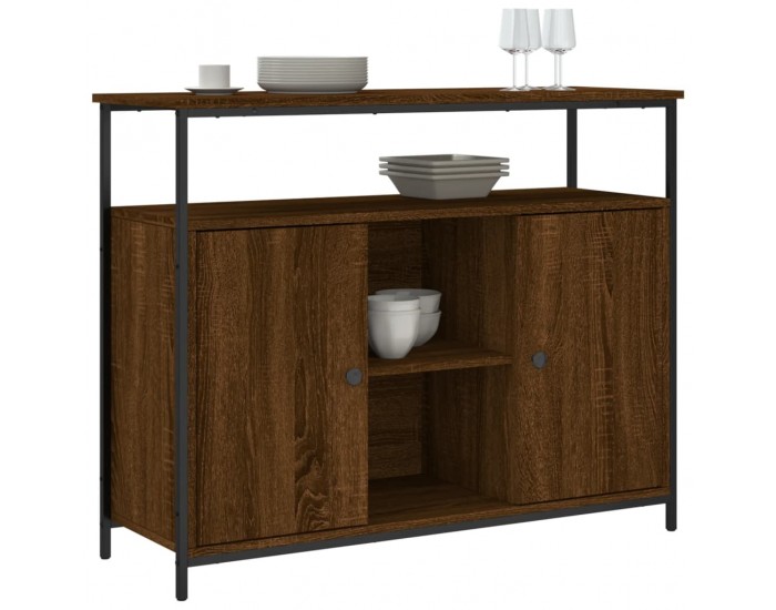 Sonata H Бюфет кафяв дъб 100x35x80 см инженерно дърво Sonata H Бюфет кафяв дъб 100x35x80 см инженерно дърво
