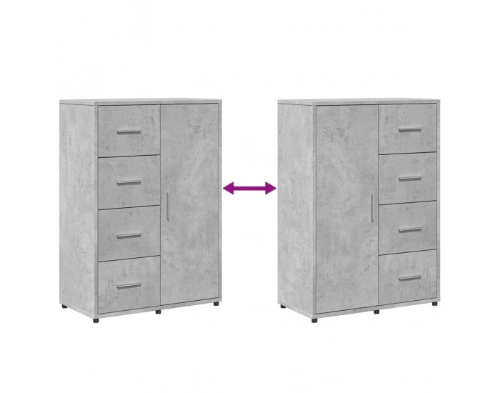 Sonata H Бюфет бетонно сив 60x31x84 см инженерно дърво Sonata H Бюфет бетонно сив 60x31x84 см инженерно дърво