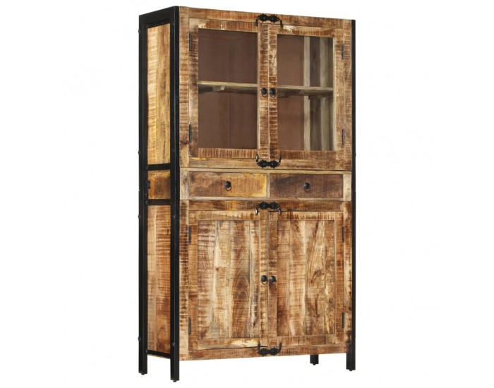 Sonata H Висок шкаф 100x40x175 см грубо мангово дърво масив