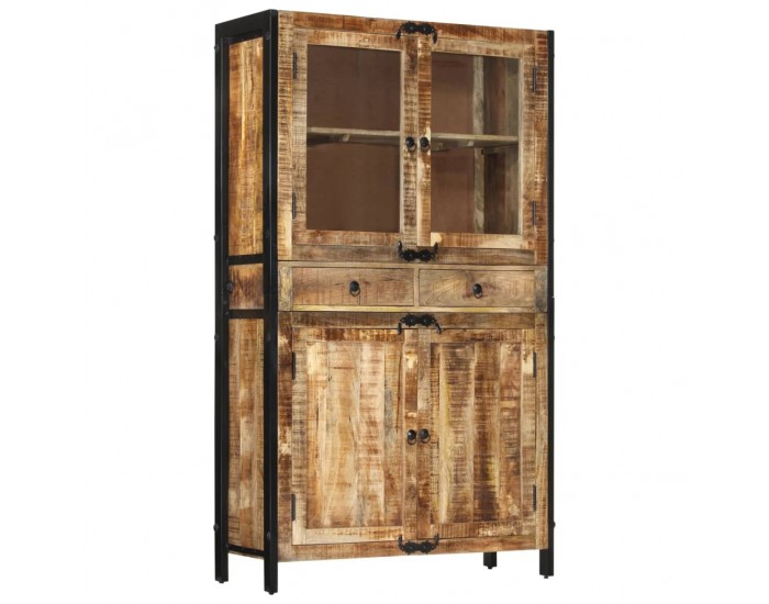 Sonata H Висок шкаф 100x40x175 см грубо мангово дърво масив