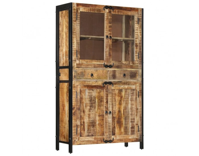 Sonata H Висок шкаф 100x40x175 см грубо мангово дърво масив