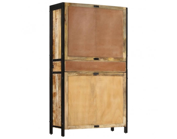 Sonata H Висок шкаф 100x40x175 см грубо мангово дърво масив