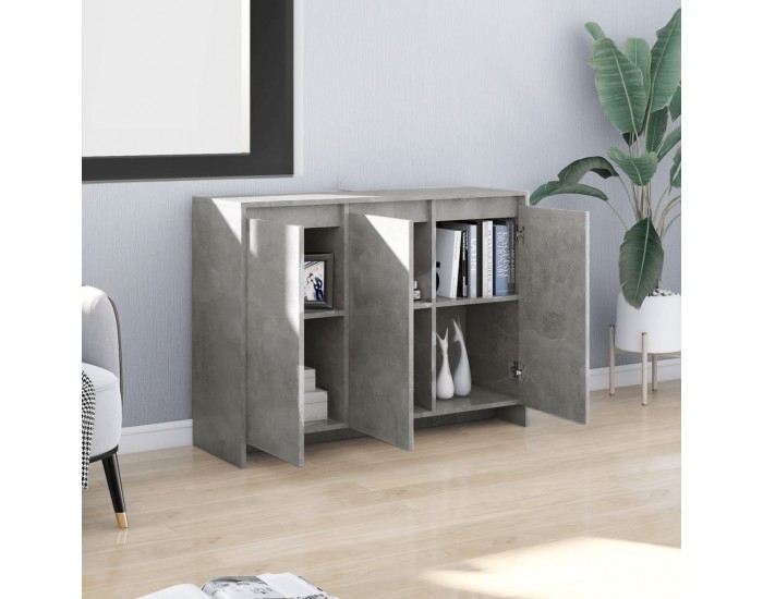 Sonata H Бюфет бетонно сив 102x33x75 см инженерно дърво Sonata H Бюфет бетонно сив 102x33x75 см инженерно дърво