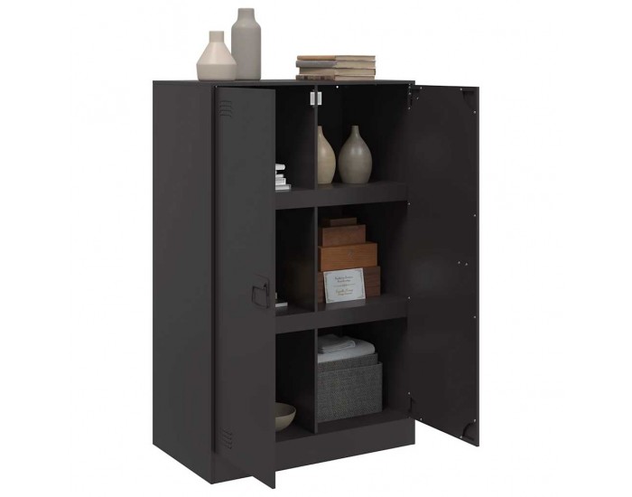 Sonata H Бюфет, черен, 67x39x107 см, стомана Sonata H Бюфет, черен, 67x39x107 см, стомана