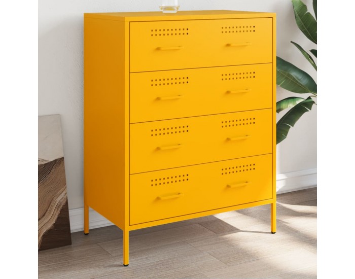 Sonata H Бюфет, горчица жълто, 68x39x89 см, стомана