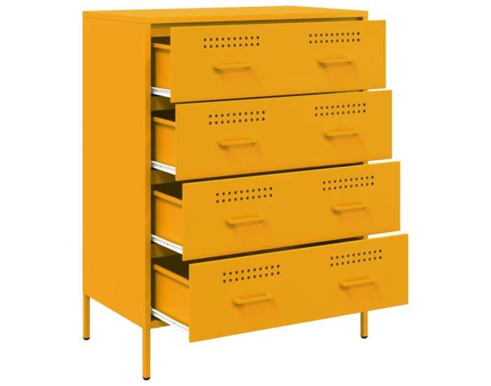 Sonata H Бюфет, горчица жълто, 68x39x89 см, стомана