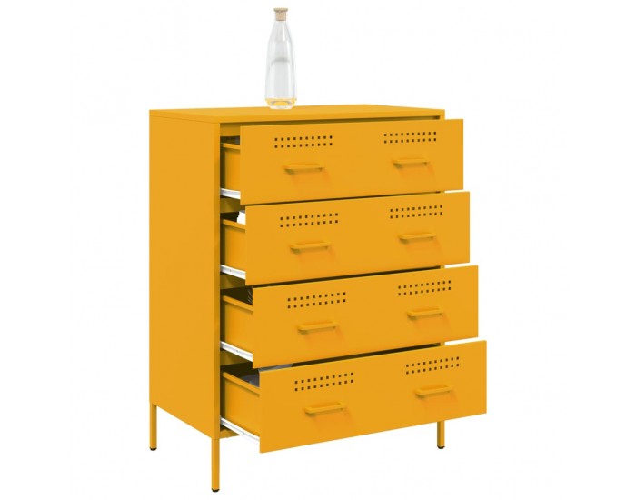 Sonata H Бюфет, горчица жълто, 68x39x89 см, стомана