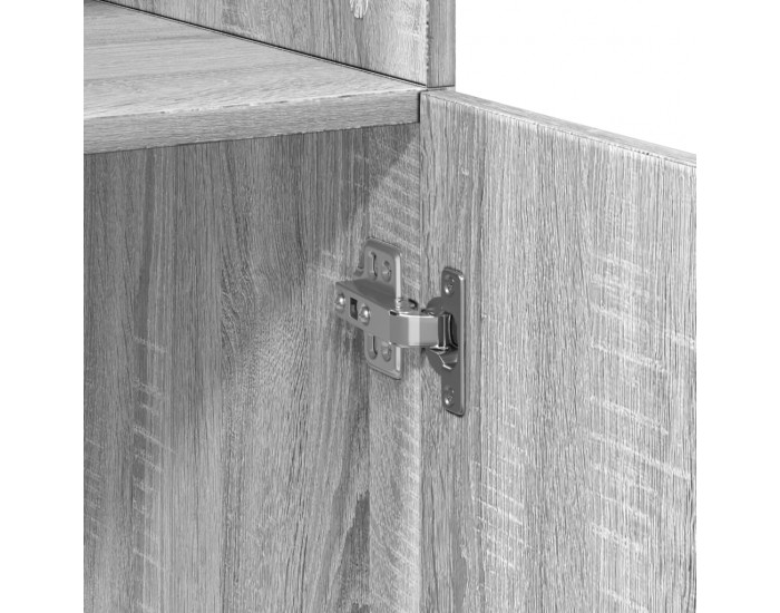 Sonata H Шкаф за съхранение, сив сонома, 70x42,5x225 см, инженерно дърво