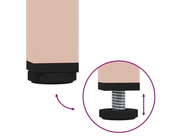 Sonata H Бюфет, розов, 101,5x39x73,5 см, студеновалцувана стомана Sonata H Бюфет, розов, 101,5x39x73,5 см, студеновалцувана стомана