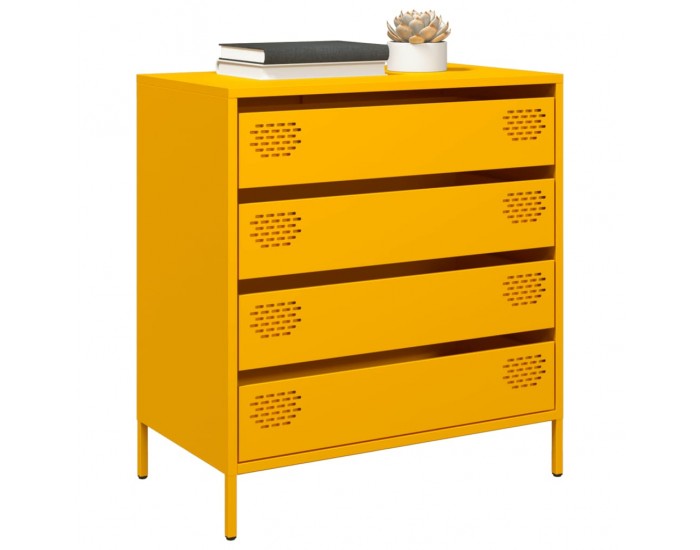 Sonata H Бюфет, горчица жълто, 68x39x73,5 см, студеновалцувана стомана