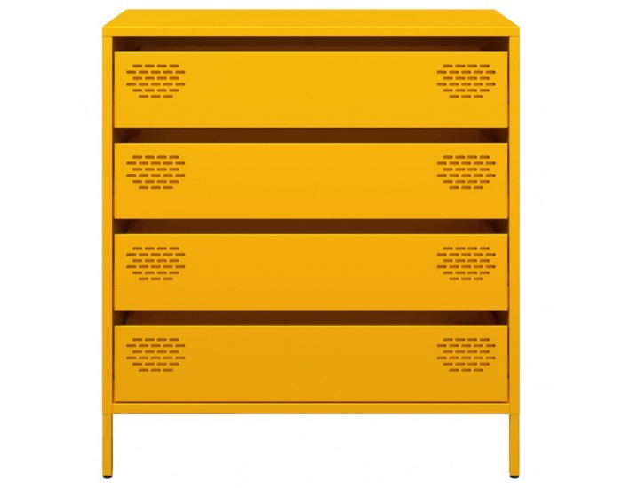 Sonata H Бюфет, горчица жълто, 68x39x73,5 см, студеновалцувана стомана