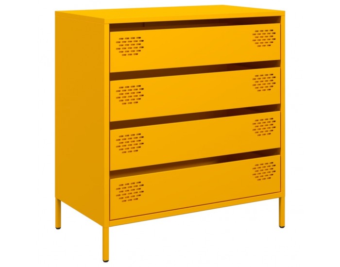 Sonata H Бюфет, горчица жълто, 68x39x73,5 см, студеновалцувана стомана