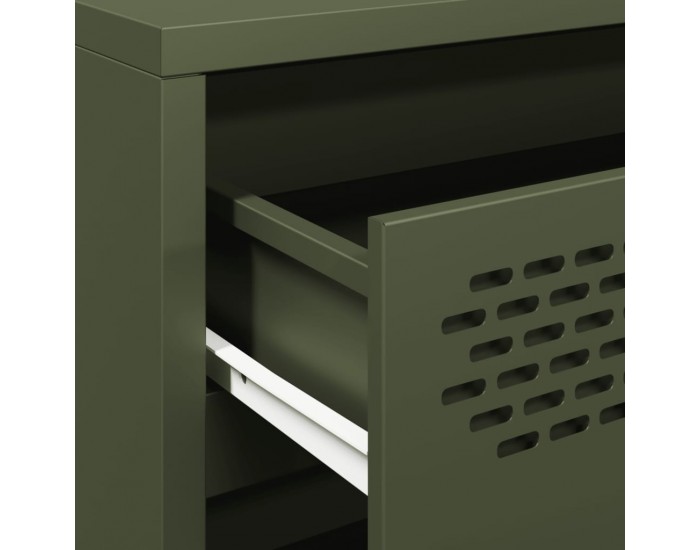 Sonata H Бюфет, маслиненозелен, 68x39x58,5 см, студеновалцувана стомана