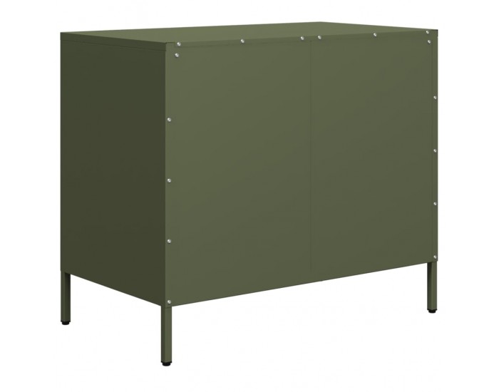 Sonata H Бюфет, маслиненозелен, 68x39x58,5 см, студеновалцувана стомана
