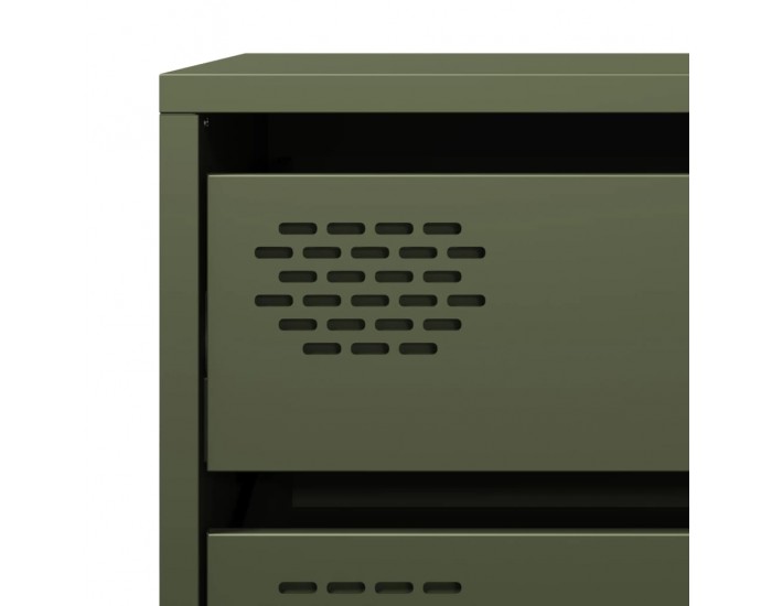 Sonata H Бюфет, маслиненозелен, 68x39x58,5 см, студеновалцувана стомана