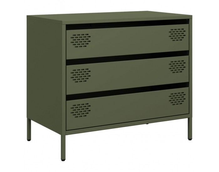 Sonata H Бюфет, маслиненозелен, 68x39x58,5 см, студеновалцувана стомана