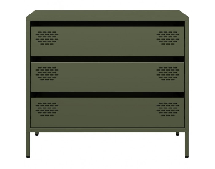Sonata H Бюфет, маслиненозелен, 68x39x58,5 см, студеновалцувана стомана