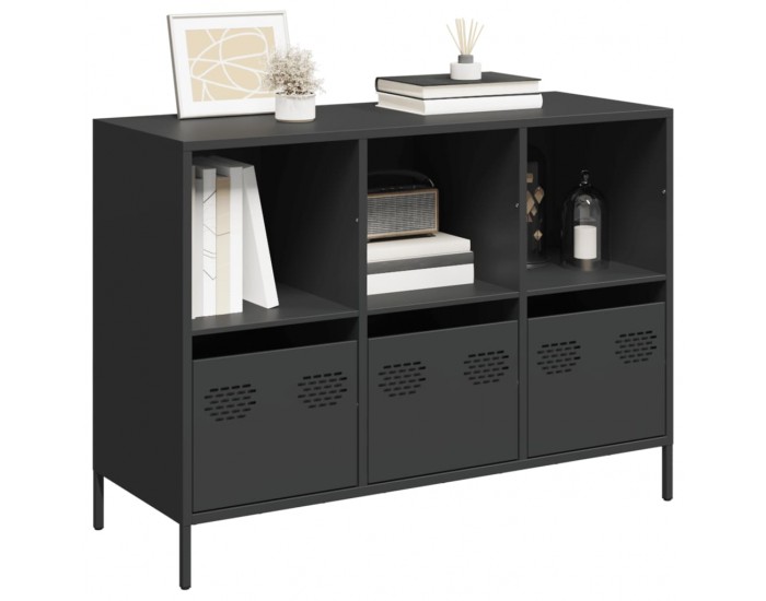 Sonata H Бюфет, черен, 101,5x39x73,5 см, студеновалцувана стомана Sonata H Бюфет, черен, 101,5x39x73,5 см, студеновалцувана стомана