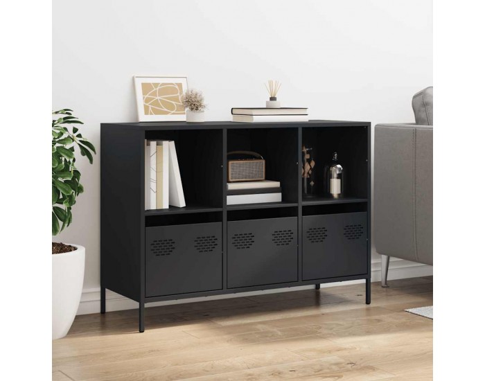 Sonata H Бюфет, черен, 101,5x39x73,5 см, студеновалцувана стомана Sonata H Бюфет, черен, 101,5x39x73,5 см, студеновалцувана стомана