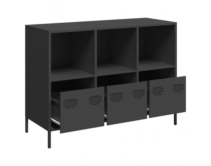 Sonata H Бюфет, черен, 101,5x39x73,5 см, студеновалцувана стомана Sonata H Бюфет, черен, 101,5x39x73,5 см, студеновалцувана стомана