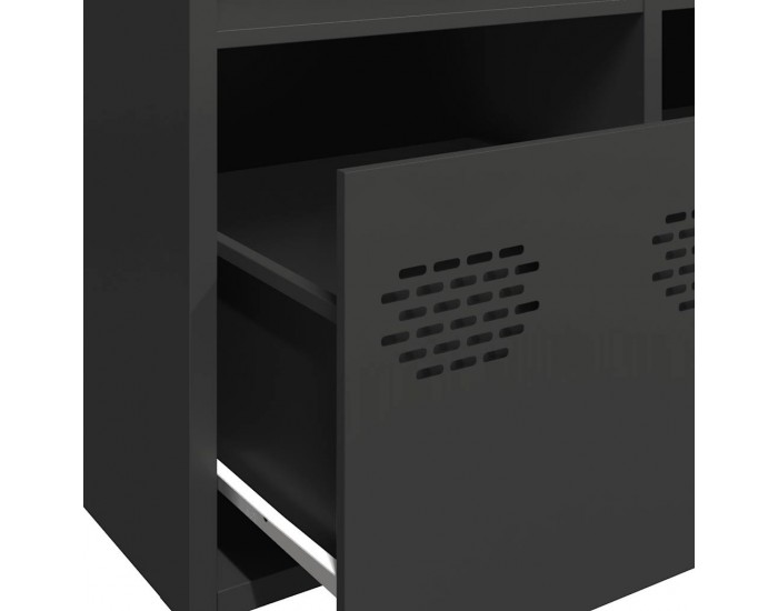 Sonata H Бюфет, черен, 101,5x39x73,5 см, студеновалцувана стомана Sonata H Бюфет, черен, 101,5x39x73,5 см, студеновалцувана стомана