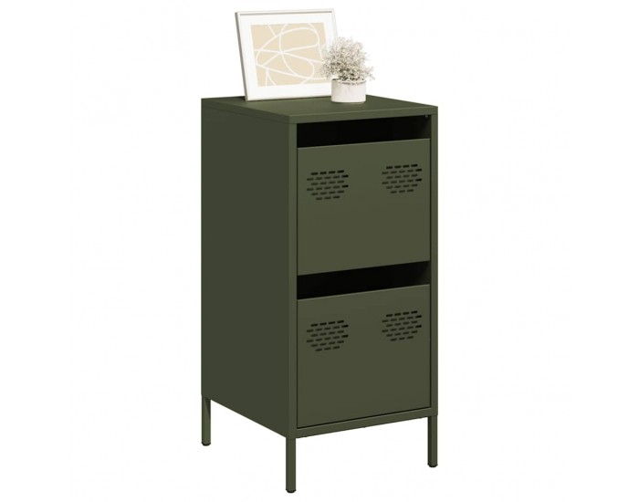 Sonata H Бюфет, маслиненозелен, 35x39x73,5 см, студеновалцувана стомана