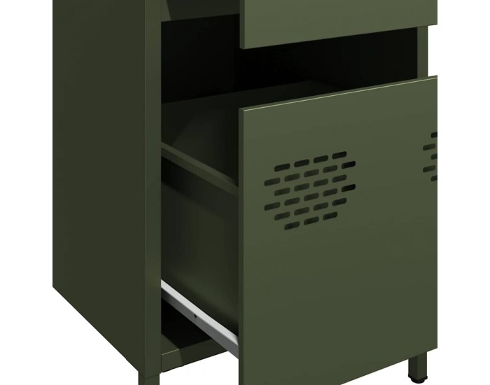 Sonata H Бюфет, маслиненозелен, 35x39x73,5 см, студеновалцувана стомана