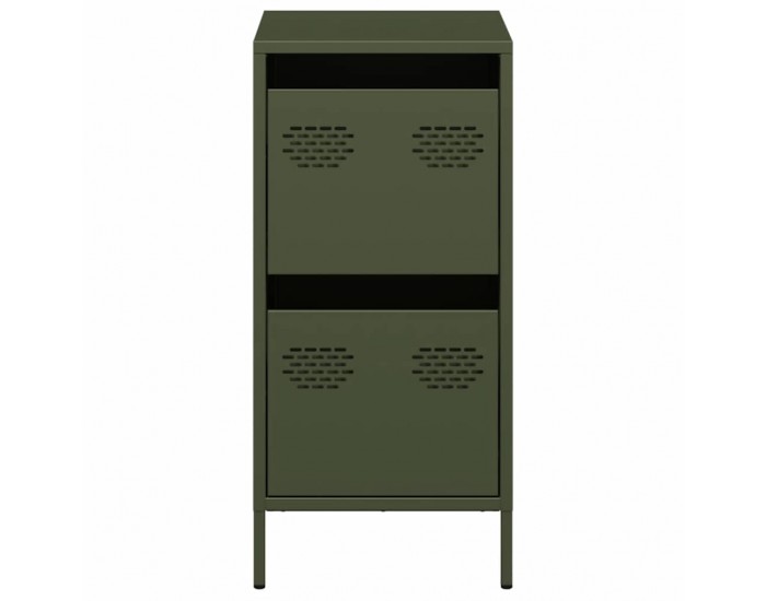 Sonata H Бюфет, маслиненозелен, 35x39x73,5 см, студеновалцувана стомана