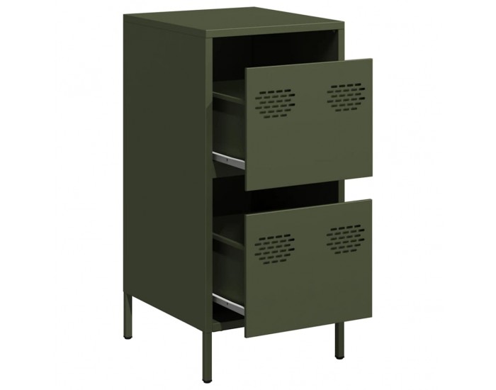 Sonata H Бюфет, маслиненозелен, 35x39x73,5 см, студеновалцувана стомана